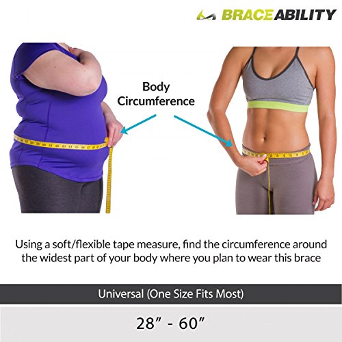 BraceAbility Lower Back & Spine Pain Brace | Adjustable Corset Su...