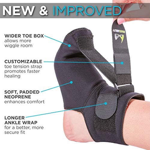 BraceAbility Plantar Fasciitis Night Sock | Soft Stretching Boot ...