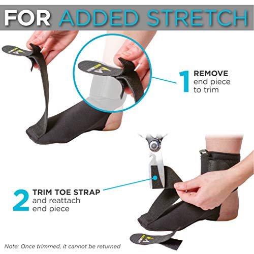 BraceAbility Plantar Fasciitis Night Sock | Soft Stretching Boot ...