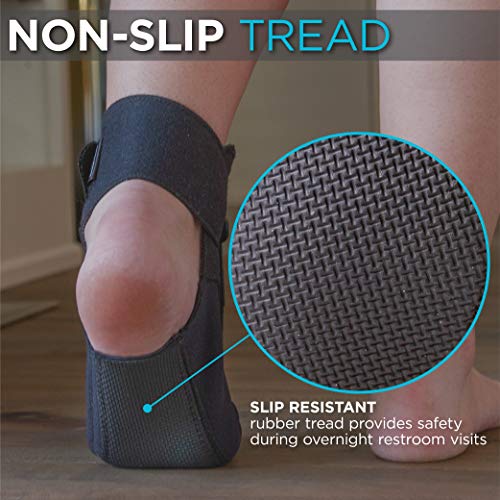 BraceAbility Plantar Fasciitis Night Sock | Soft Stretching Boot ...