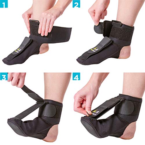 BraceAbility Plantar Fasciitis Night Sock | Soft Stretching Boot ...