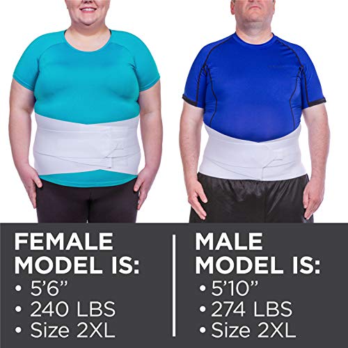 BraceAbility Plus Size 4XL Bariatric Back Brace - XXXXL Big and T...