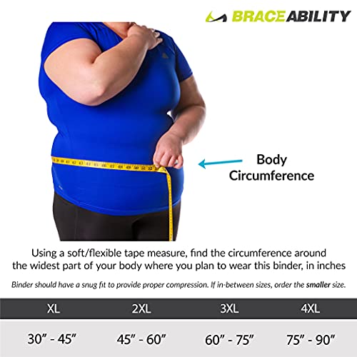 BraceAbility Plus Size Bariatric Abdominal Stomach Binder - XXXL ...