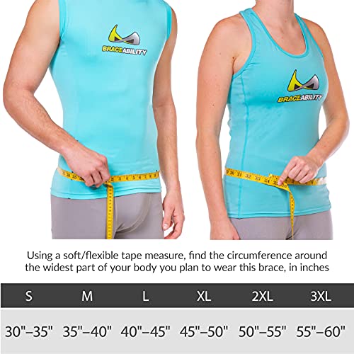 BraceAbility Plus Size Lumbar Decompression Support Belt - XXL Di...