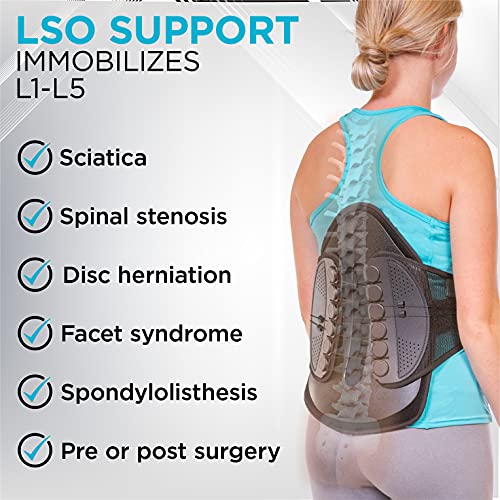BraceAbility Plus Size Lumbar Decompression Support Belt - XXL Di...
