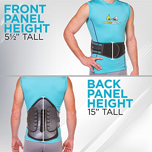 BraceAbility Plus Size Lumbar Decompression Support Belt - XXL Di...