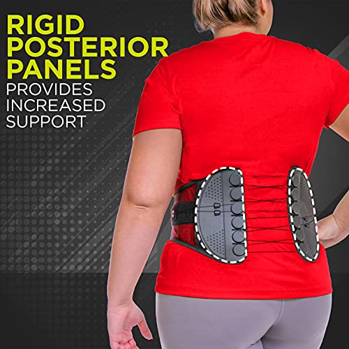 BraceAbility Plus Size Spine Sport Lower Back Brace - XXXL Workin...