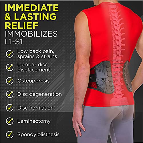 BraceAbility Plus Size Spine Sport Lower Back Brace - XXXL Workin...