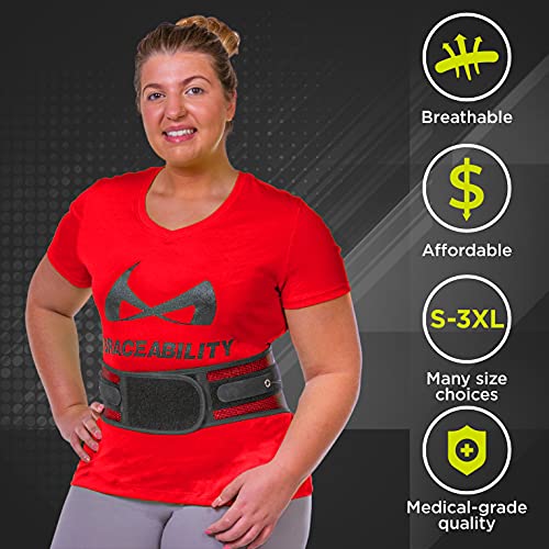 BraceAbility Plus Size Spine Sport Lower Back Brace - XXXL Workin...