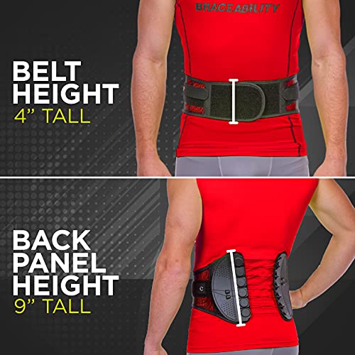 BraceAbility Plus Size Spine Sport Lower Back Brace - XXXL Workin...