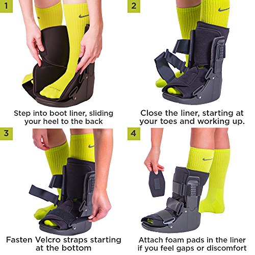 BraceAbility Short Broken Toe Boot | Walker for Fracture Recovery...