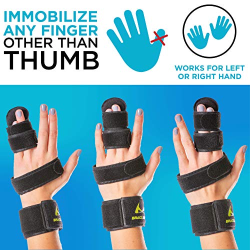 BraceAbility Two Finger Immobilizer - Hand and Buddy Splint Cast ...
