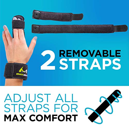 BraceAbility Two Finger Immobilizer - Hand and Buddy Splint Cast ...