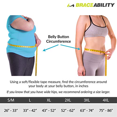 BraceAbility XXL Plus Size Elastic & Neoprene Compression Back Br...