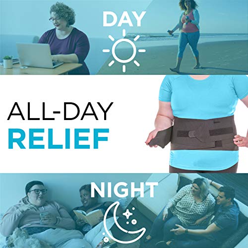 BraceAbility XXL Plus Size Elastic & Neoprene Compression Back Br...