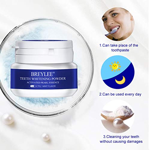Teeth Whitening Powder,Pearl Essence Teeth Brightening Powder,BRE...