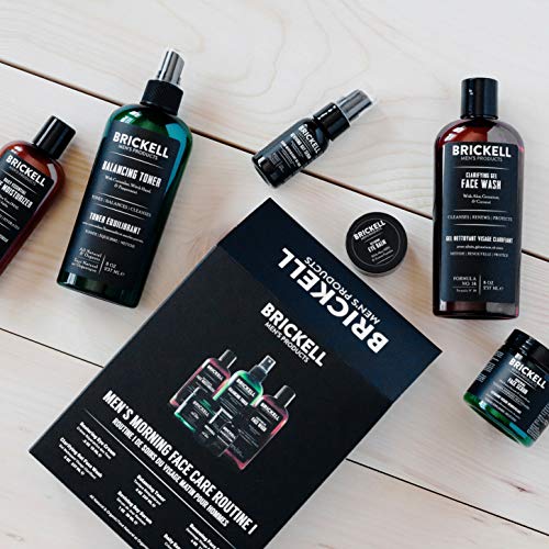 Brickell Mens Morning Face Care Routine I, Clarifying Gel Face W...