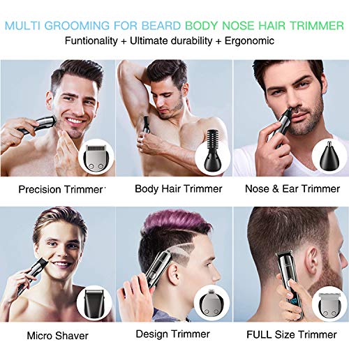 Brightup Beard Trimmer, Cordless Hair Clippers Hair Trimmer for M...
