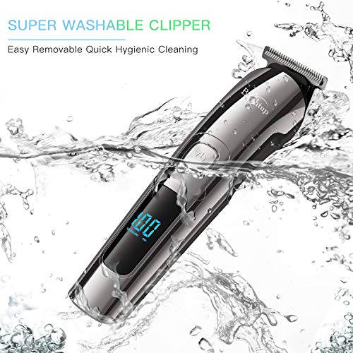 Brightup Beard Trimmer, Cordless Hair Clippers Hair Trimmer for M...