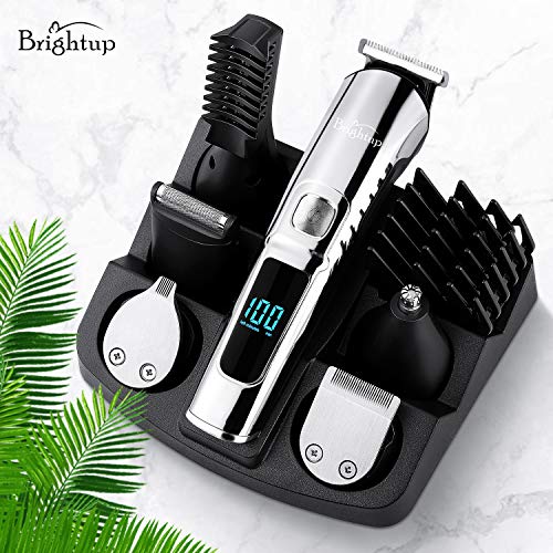 Brightup Beard Trimmer, Cordless Hair Clippers Hair Trimmer for M...