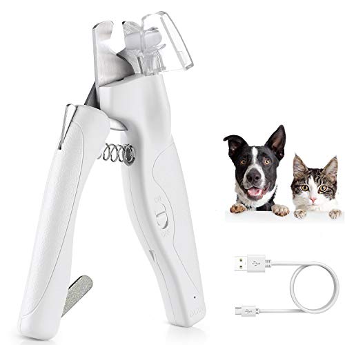 BRITUDE Pet Nail Clipper and Trimmer with Rechargeable LED Light ...