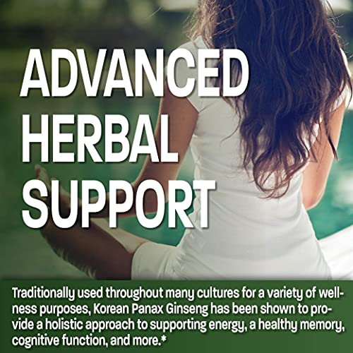 Bronson Korean Panax Ginseng 1000 mg Supports Energy, Endurance &...