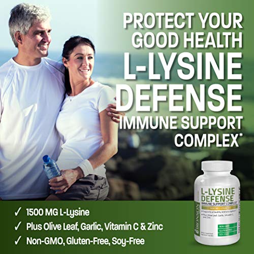 Bronson L-Lysine Defense Immune Support Complex 1500 MG L-Lysine ...