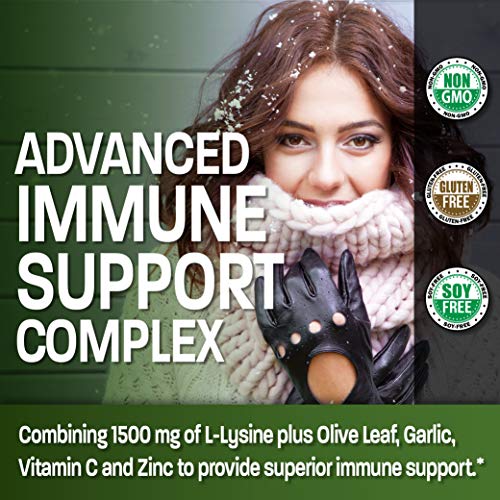 Bronson L-Lysine Defense Immune Support Complex 1500 MG L-Lysine ...