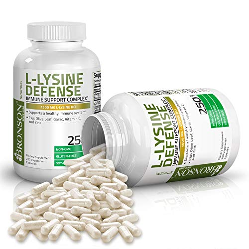 Bronson L-Lysine Defense Immune Support Complex 1500 MG L-Lysine ...