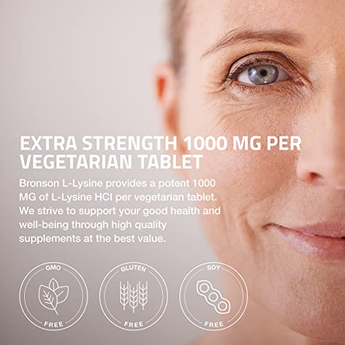 Bronson L-Lysine Extra Strength 1000 MG per Tablet High Potency, ...