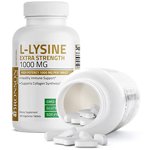 Bronson L-Lysine Extra Strength 1000 MG per Tablet High Potency, ...