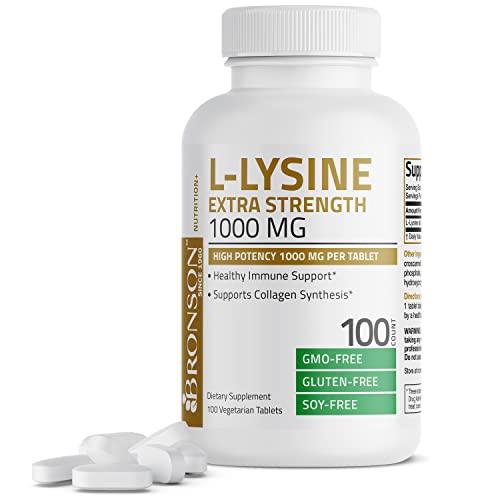 Bronson L-Lysine Extra Strength 1000 MG per Tablet High Potency, ...