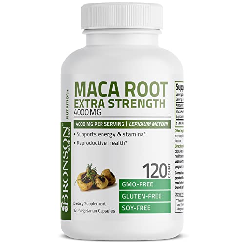 Bronson Maca Root Extra Strength 4000 MG per Serving, Lepidium Me...