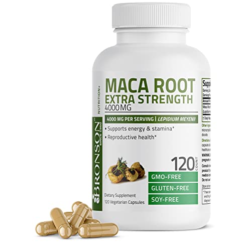 Bronson Maca Root Extra Strength 4000 MG per Serving, Lepidium Me...