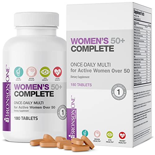 Bronson ONE Daily Women’s 50+ Complete Multivitamin Multimineral,...