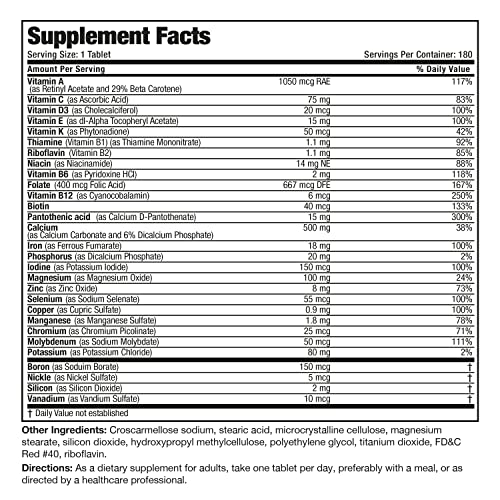 Bronson ONE Daily Women’s Complete Multivitamin Multimineral Once...