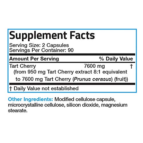 Bronson Tart Cherry Maximum Strength 7600 mg, 180 Vegetarian Caps...