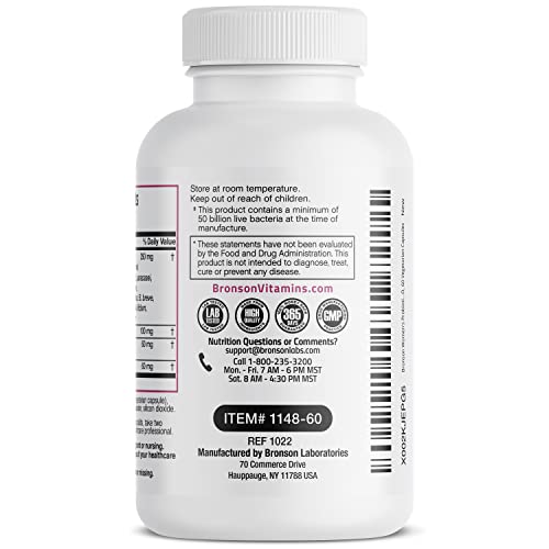 Bronson Womens Probiotic 50 Billion CFU + Prebiotic with Cranber...