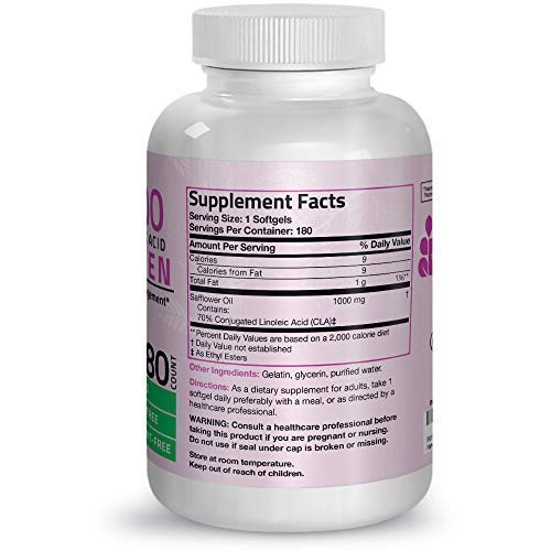 CLA for Women 1000 mg High Potency, Non-GMO Conjugated Linoleic A...