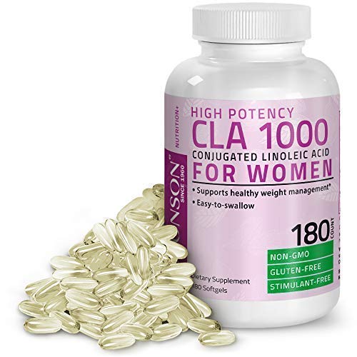 CLA for Women 1000 mg High Potency, Non-GMO Conjugated Linoleic A...