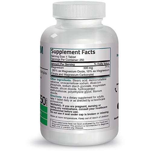 Triple Magnesium Complex Maximum Coverage 300 Mg Magnesium Oxide ...