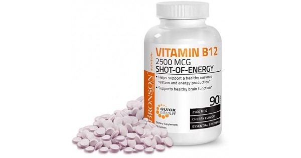 Vitamin B12 2500mcg Shot Of Energy Fast Dissolve Chewable