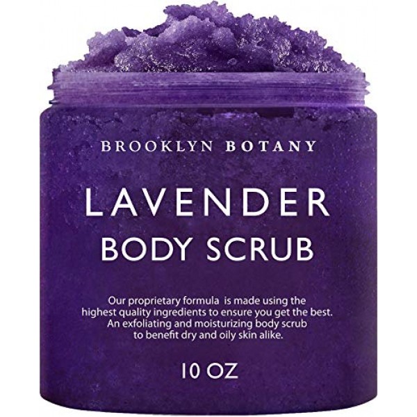 Brooklyn Botany Lavender Oil Body Scrub and Face Scrub – Moisturi...