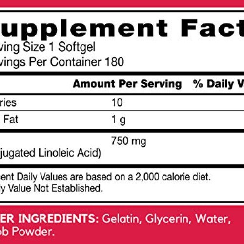 BSN CLA 750mg, Weight Management Support, 180 Count Softgels