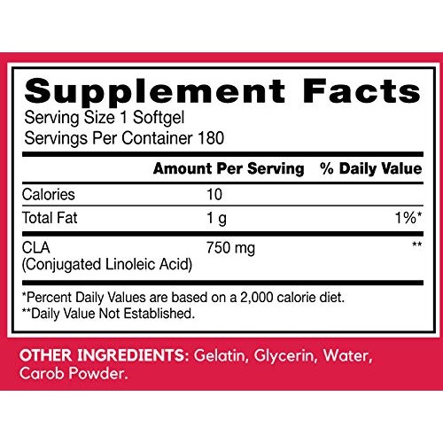 BSN CLA 750mg, Weight Management Support, 180 Count Softgels