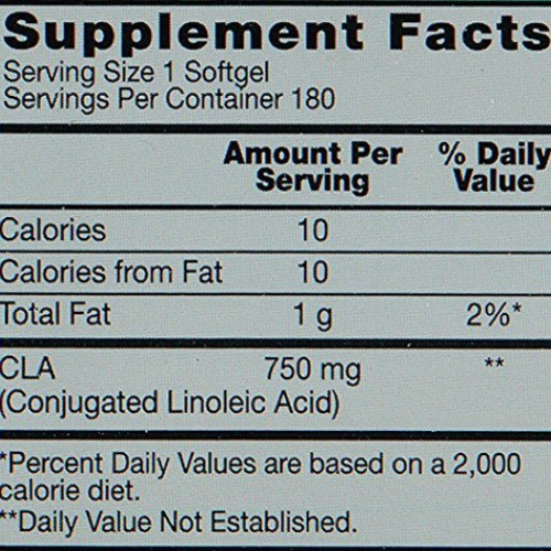 BSN CLA 750mg, Weight Management Support, 180 Count Softgels