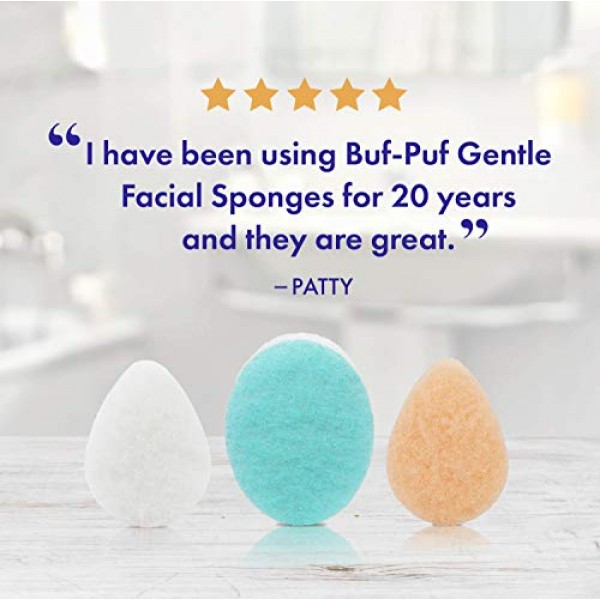 Buf-Puf Gentle Facial Sponge, Dermatologist Developed, Removes De...