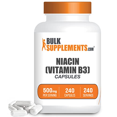BULKSUPPLEMENTS.COM Niacin Capsules with Flushing - Vitamin B3 Su...