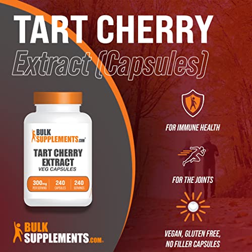 BULKSUPPLEMENTS.COM Tart Cherry Extract Capsules - Herbal Supplem...