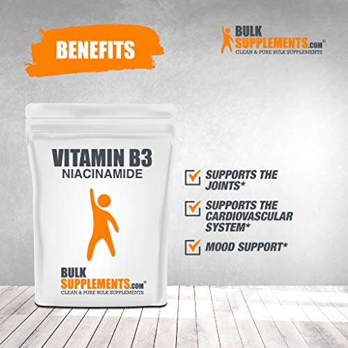 BulkSupplements.com Vitamin B3 Niacinamide - Niacinamide 500 mg...